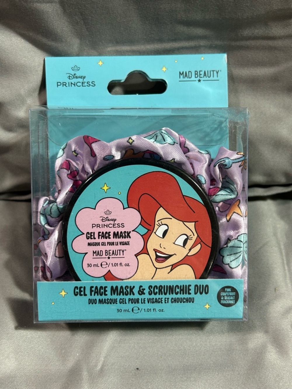 Disney Princess Ariel Gel Face Mask & Scrunchie Duo - Purple